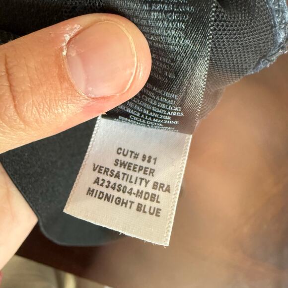 KORAL Sweeper Versatility Sports Bra in Midnight Blue Black Size Small - Picture 5 of 5